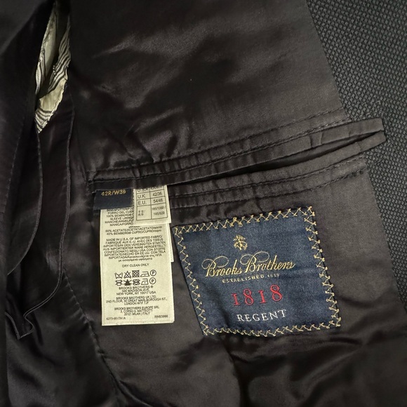 Brooks Brothers 1818 Regent Navy Blazer - Picture 7 of 9